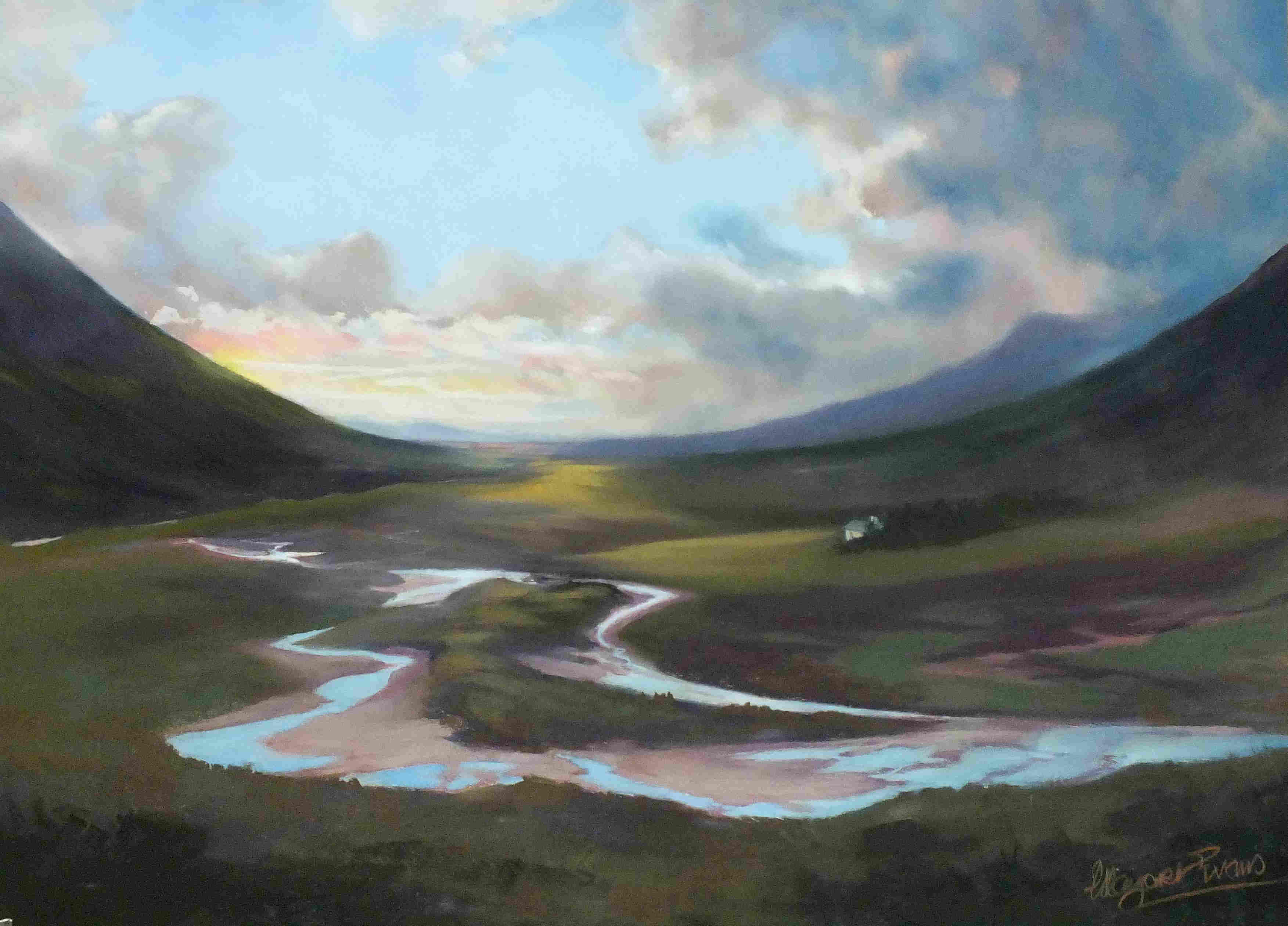 'River Patterns Glencoe' by artist Margaret Evans